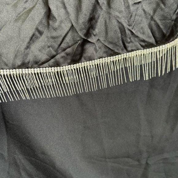 Mac Duggal 26672 Beaded Fringe Hem Mini Dress - Picture 7 of 9